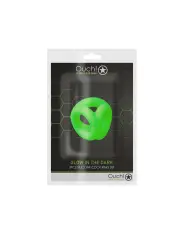 ANEL PARA O PÉNIS E TESTÍCULOS FLUORESCENTE GLOW IN THE DARK OUCH!