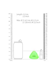 ANEL PARA O PÉNIS E TESTÍCULOS FLUORESCENTE GLOW IN THE DARK OUCH!