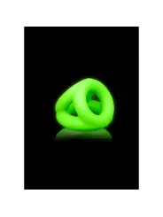 ANEL PARA O PÉNIS E TESTÍCULOS FLUORESCENTE GLOW IN THE DARK OUCH!