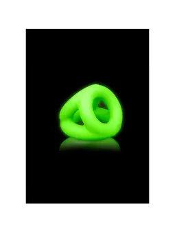 ANEL PARA O PÉNIS E TESTÍCULOS FLUORESCENTE GLOW IN THE DARK OUCH!