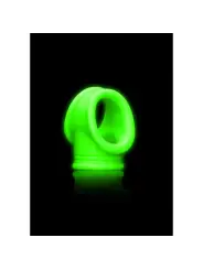 ANEL PARA O PÉNIS E TESTICULOS FLUORESCENTE GLOW IN THE DARK OUCH!