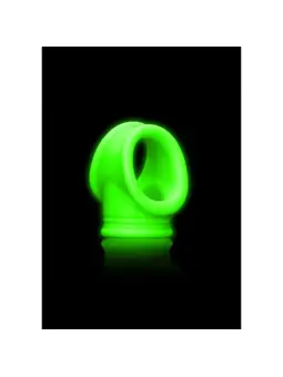 ANEL PARA O PÉNIS E TESTICULOS FLUORESCENTE GLOW IN THE DARK OUCH!