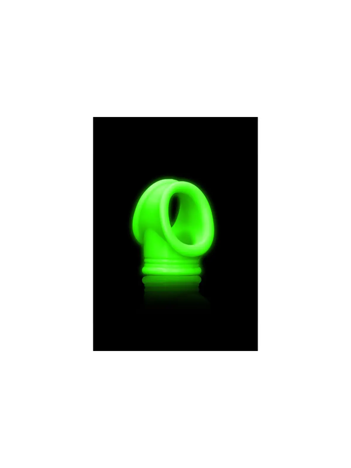 ANEL PARA O PÉNIS E TESTICULOS FLUORESCENTE GLOW IN THE DARK OUCH!