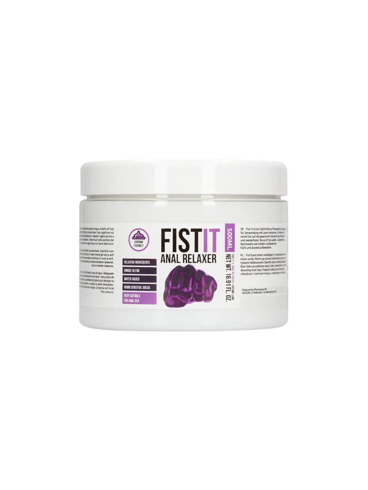 LUBRIFICANTE ANAL RELAXANTE 17 FL OZ 500 ML FIST IT
