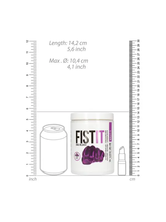LUBRIFICANTE ANAL RELAXANTE 33.8 FL OZ 1000 ML FIST IT