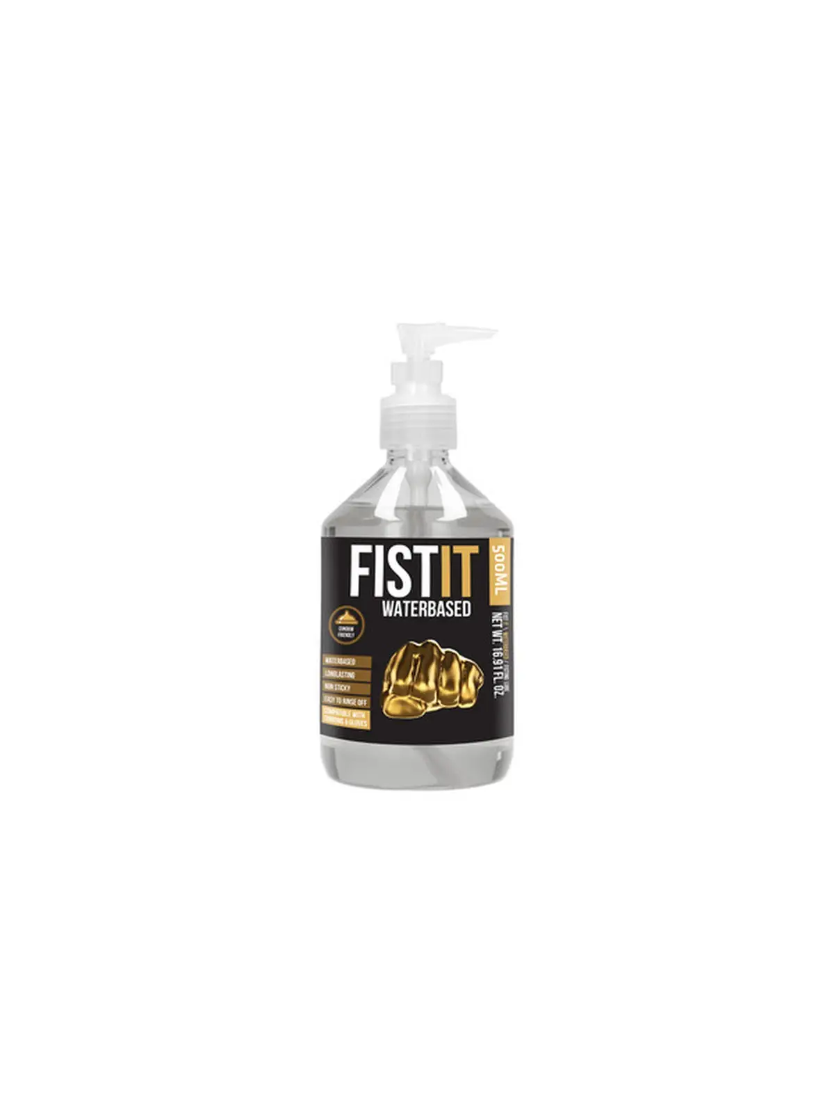 LUBRIFICANTE À BASE DE ÁGUA 17 FL OZ 500 ML FIST IT 
