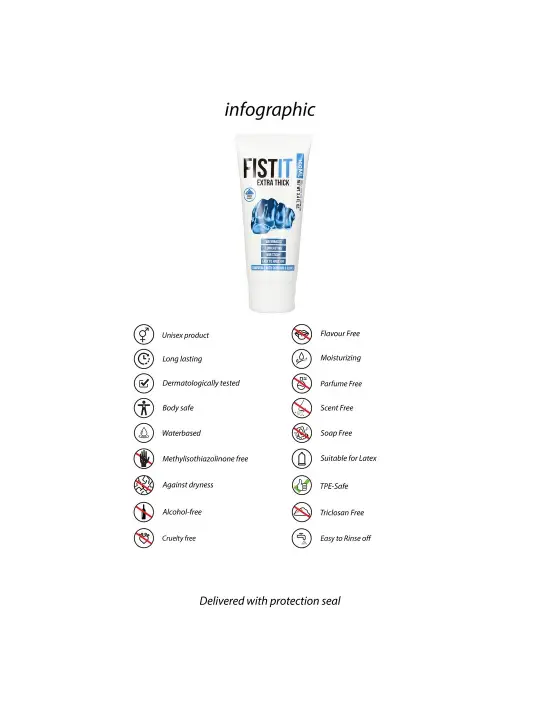 LUBRIFICANTE PARA FISTING EXTRA THICK 3.4 FL OZ 100 ML FIST IT