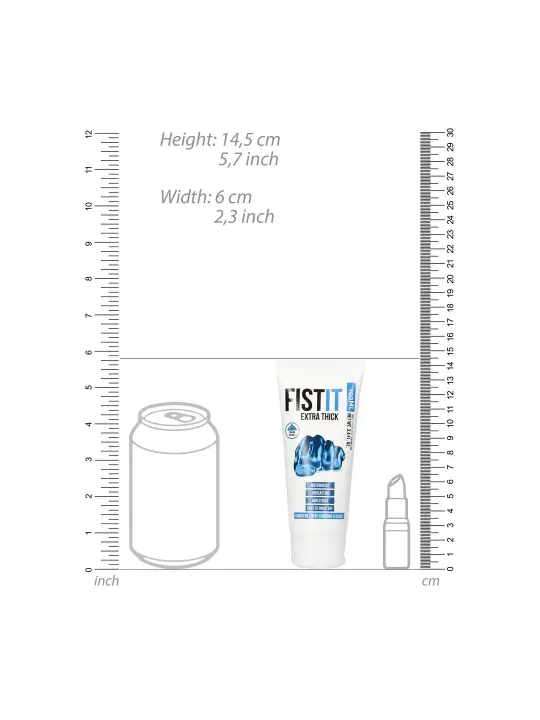 LUBRIFICANTE PARA FISTING EXTRA THICK 3.4 FL OZ 100 ML FIST IT