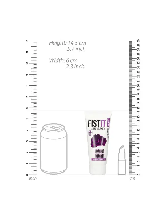 LUBRIFICANTE ANAL RELAXANTE 3.4 FL OZ 100 ML FIST IT