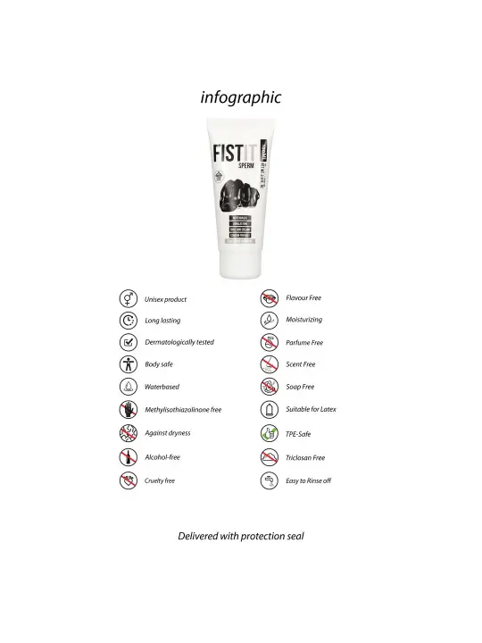 LUBRIFICANTE À BASE DE ÁGUA COM ASPECTO DE ESPERMA 3.4 FL OZ 100 ML FIST IT