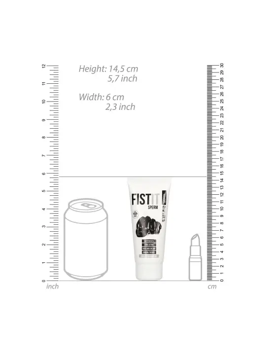 LUBRIFICANTE À BASE DE ÁGUA COM ASPECTO DE ESPERMA 3.4 FL OZ 100 ML FIST IT