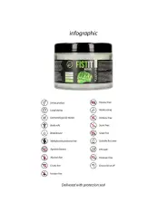 LUBRIFICANTE NATURAL À BASE DE ÁGUA 17 FL OZ 500 ML FIST IT 