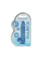 DILDO REALISTA COM TESTÍCULOS CRYSTAL CLEAR 6 /15 CM AZUL REALROCK