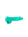 DILDO REALISTA COM TESTÍCULOS CRYSTAL CLEAR 6 /15 CM VERDE REALROCK