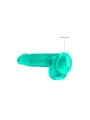 DILDO REALISTA COM TESTÍCULOS CRYSTAL CLEAR 6 /15 CM VERDE REALROCK