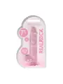 DILDO REALISTA COM TESTÍCULOS CRYSTAL CLEAR 7 /18 CM ROSA REALROCK