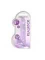 DILDO REALISTA COM TESTÍCULOS CRYSTAL CLEAR 8 /21CM ROXO REALROCK