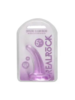 DILDO NON-REALISTIC CRYSTAL CLEAR  5 /11,5 CM ROXO REALROCK