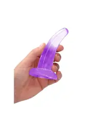 DILDO NON-REALISTIC CRYSTAL CLEAR  5 /11,5 CM ROXO REALROCK