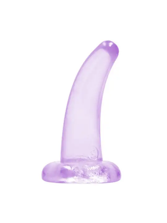 DILDO NON-REALISTIC CRYSTAL CLEAR  5 /11,5 CM ROXO REALROCK