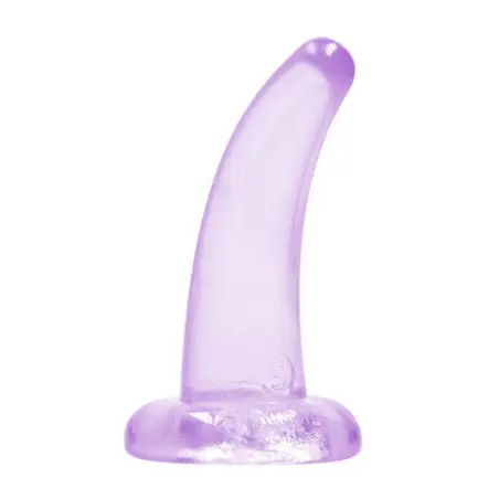 DILDO NON-REALISTIC CRYSTAL CLEAR  5 /11,5 CM ROXO REALROCK