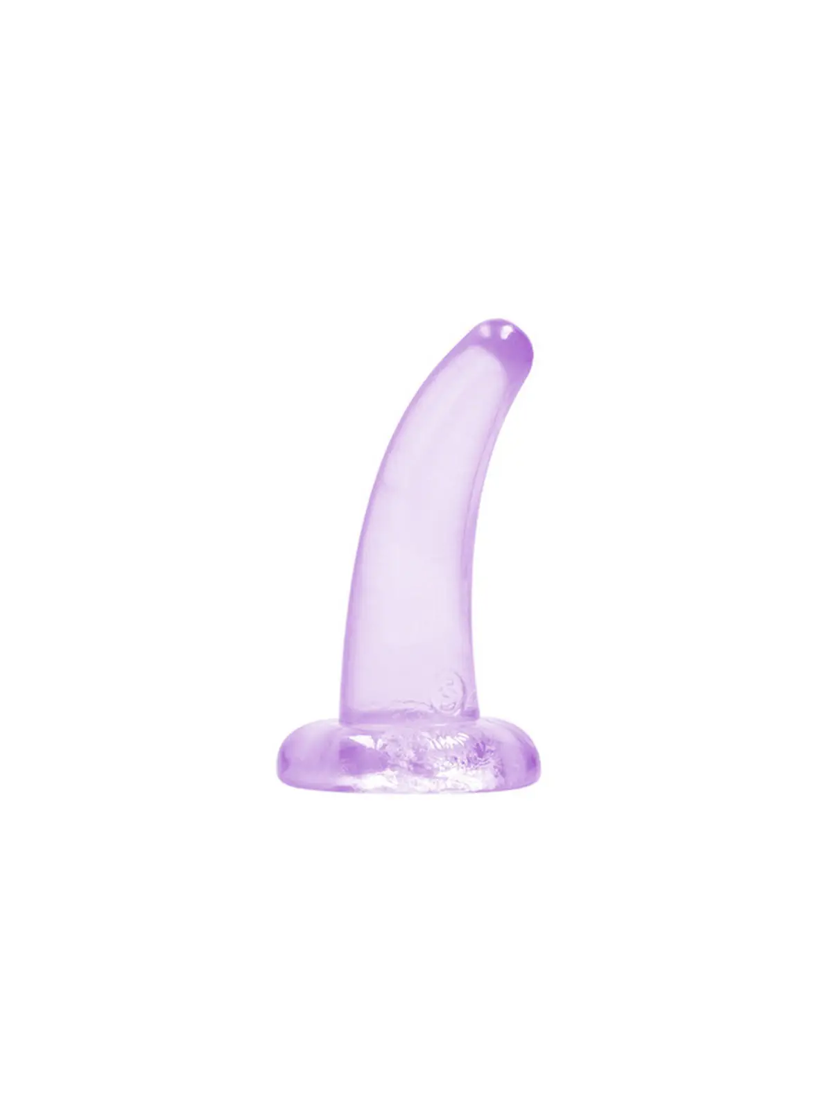 DILDO NON-REALISTIC CRYSTAL CLEAR  5 /11,5 CM ROXO REALROCK