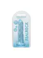 DILDO NON-REALISTIC CRYSTAL CLEAR 7 /17 CM AZUL REALROCK