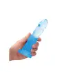 DILDO NON-REALISTIC CRYSTAL CLEAR 7 /17 CM AZUL REALROCK