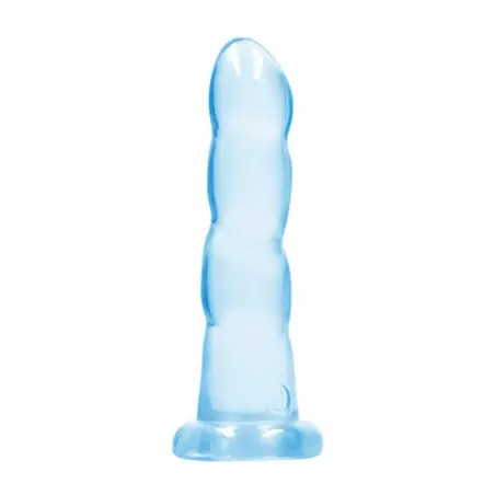 DILDO NON-REALISTIC CRYSTAL CLEAR 7 /17 CM AZUL REALROCK