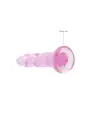 DILDO NON-REALISTIC CRYSTAL CLEAR 7 /17 CM ROSA REALROCK