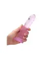 DILDO NON-REALISTIC CRYSTAL CLEAR 7 /17 CM ROSA REALROCK