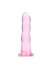 DILDO NON-REALISTIC CRYSTAL CLEAR 7 /17 CM ROSA REALROCK