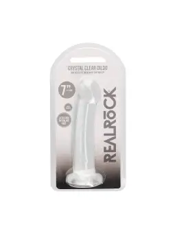 DILDO NON-REALISTIC CRYSTAL CLEAR 7 /17 CM TRANSPARENTE REALROCK