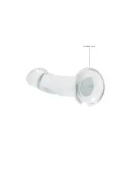 DILDO NON-REALISTIC CRYSTAL CLEAR 7 /17 CM TRANSPARENTE REALROCK