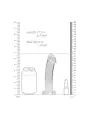 DILDO NON-REALISTIC CRYSTAL CLEAR 7 /17 CM TRANSPARENTE REALROCK