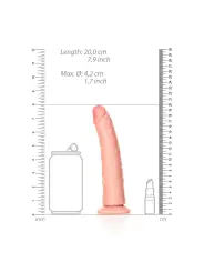 DILDO SLIM REALISTIC 7 /18 CM FLESH REALROCK