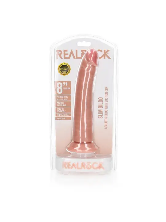 DILDO SLIM REALISTIC 8 /20,5 CM FLESH REALROCK