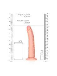 DILDO SLIM REALISTIC 8 /20,5 CM FLESH REALROCK