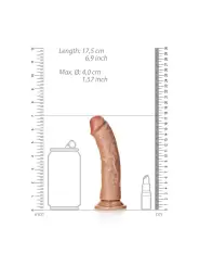 DILDO CURVED REALISTIC 6 /15,5 CM REALROCK
