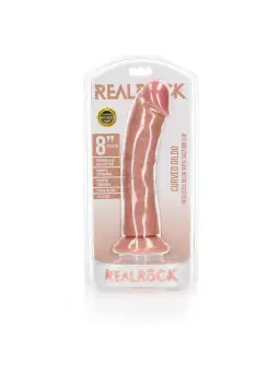 DILDO CURVED REALISTIC 8 /20,5 CM FLESH REALROCK