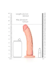 DILDO CURVED REALISTIC 8 /20,5 CM FLESH REALROCK