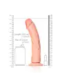 DILDO CURVED REALISTIC 10 /25,5 CM FLESH REALROCK