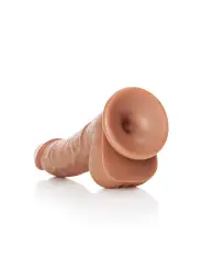 DILDO REALISTA COM TESTÍCULOS CURVED 6 /15,5 CM REALROCK