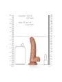 DILDO REALISTA COM TESTÍCULOS CURVED 6 /15,5 CM REALROCK