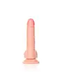 DILDO REALISTA COM TESTÍCULOS CURVED 7 /18CM FLESH REALROCK