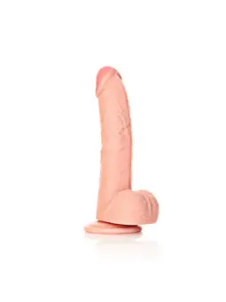 DILDO REALISTA COM TESTÍCULOS CURVED 8 /20,5 CM FLESH REALROCK
