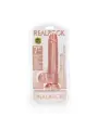 DILDO REALISTA COM TESTÍCULOS STRAIGHT 7 /18 CM FLESH REALROCK