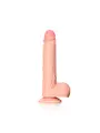 DILDO REALISTA COM TESTÍCULOS STRAIGHT 7 /18 CM FLESH REALROCK