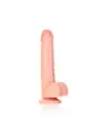 DILDO REALISTA COM TESTÍCULOS STRAIGHT 7 /18 CM FLESH REALROCK