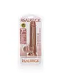 DILDO REALISTA COM TESTÍCULOS STRAIGHT 7 /18 CM REALROCK